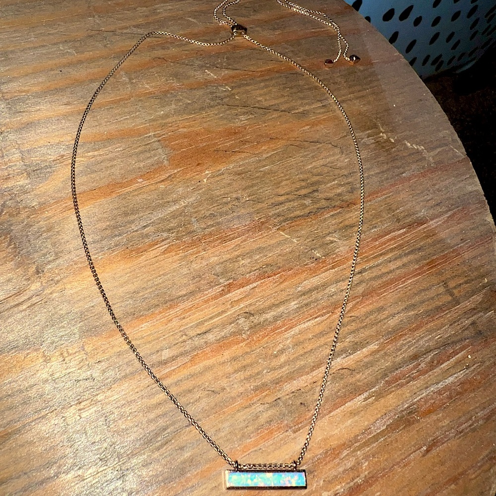 Kendra Scott opal bar necklace